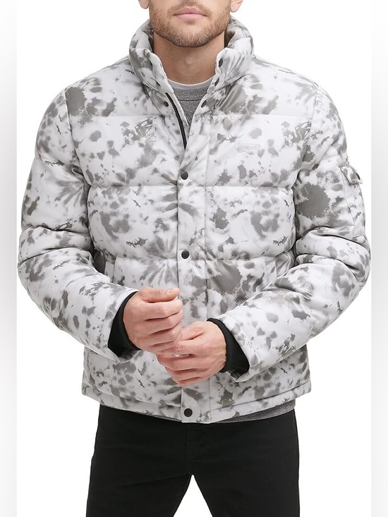 Levi's Other - Levi's Mens Water Resistant Faux Leather Puffer Jacket Tie Dye Size Small NWT